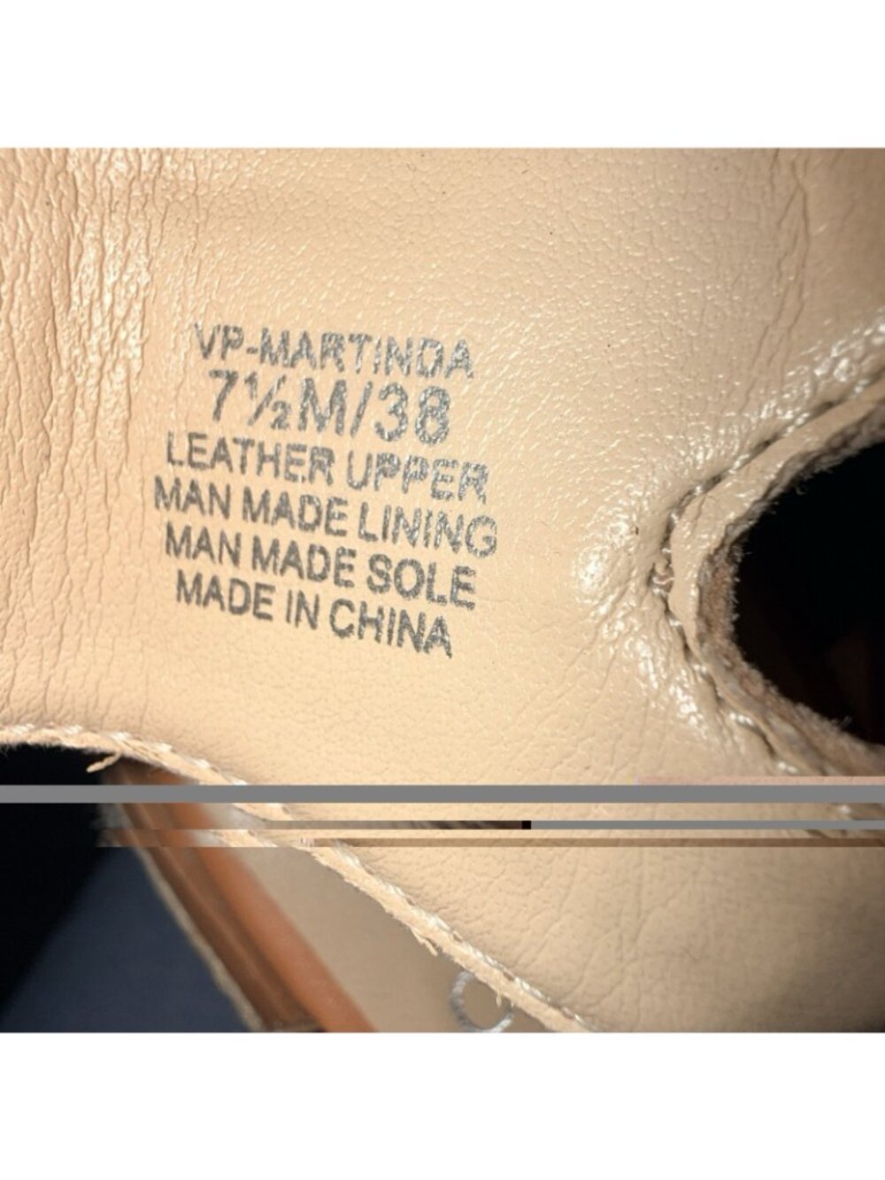 Vince Camuto Martinda Tan Leather Platform Espadrille Sandals Size 7.5 - Picture 6 of 7